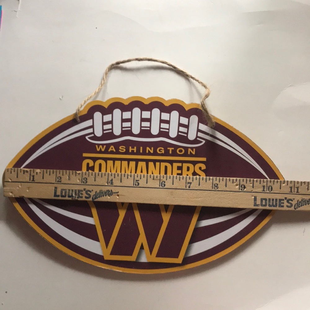 NFL Commanders Football Sign - Picture 3 of 6